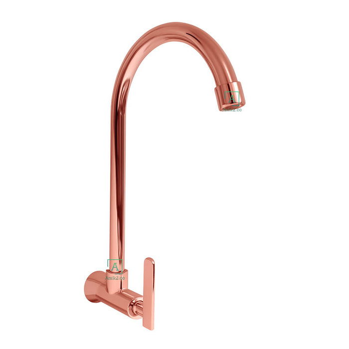 Griferia Pared  Pala Oro Rosa Griferia Pared  Pala Oro Rosa