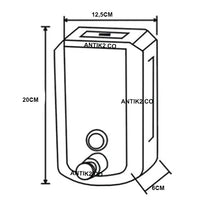 Dispensador jabón 1000ml Acero inoxidable