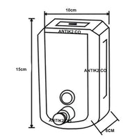 Dispensador jabón 500ml Acero inoxidable