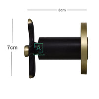 Repuesto Manija Ducha Trebol Bronce Aceitado x Unidad