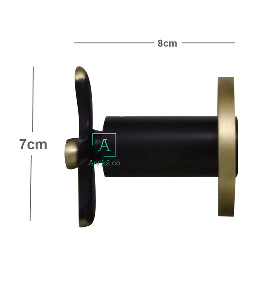 Repuesto Manija Ducha Trebol Bronce Aceitado x Unidad