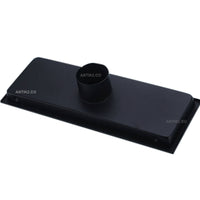Rejilla piso  rectangular  30cm negra con tapa para recubrimiento