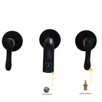 Mezclador Pared Trebol Bronce Aceitado