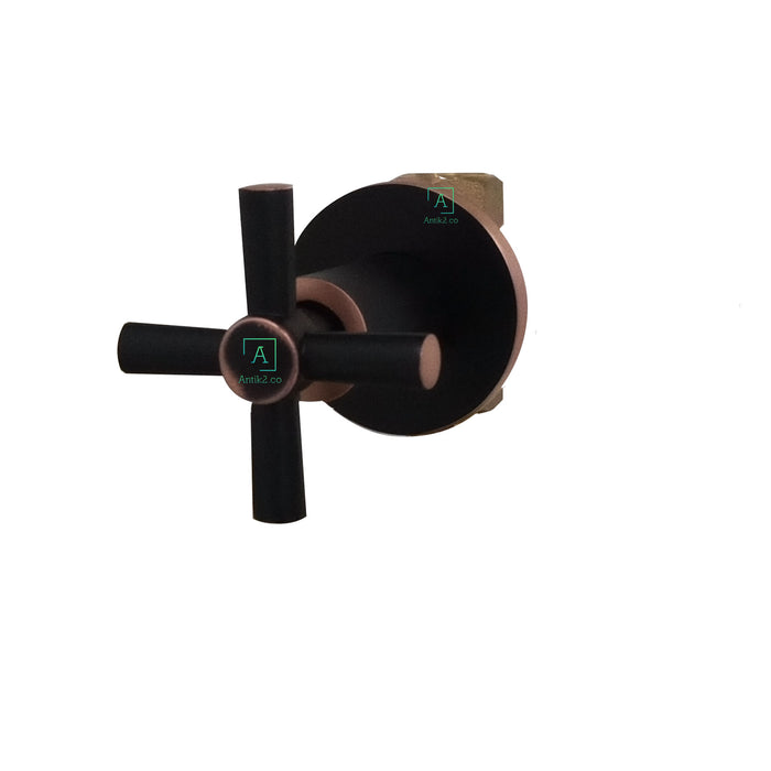 Registro Ducha Timote Negro Antiguo