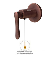 Repuesto Manija Ducha vintage  Cobre antiguo