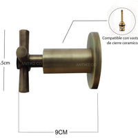 Repuesto Manija Ducha Vintage Bronce Antiguo x Unidad