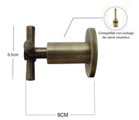 Repuesto Manija Ducha Vintage Bronce Antiguo x Unidad