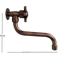 Griferia Pared Vicenza Cobre Antiguo