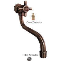 Griferia Pared Vicenza Cobre Antiguo