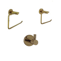 Juego  Accesorios Redondo Dorado x 3 piezas