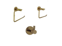 Juego  Accesorios Redondo Dorado x 3 piezas