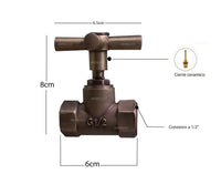 Registro de paso Bronce antiguo 1/2"