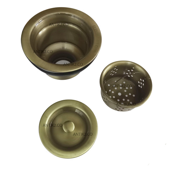 Desague lavaplatos Vintage Bronce  antiguo