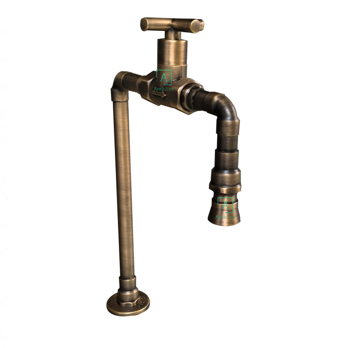 Grifería lavamanos Vintage  Bronce Antiguo Alta