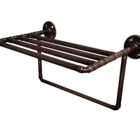 Repisa Vintage Toallero Cobre Antiguo