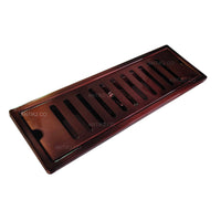 Rejilla Piso  Cobre Antiguo Brillante  Rectangular 30cm