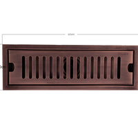 Rejilla Piso  Cobre Antiguo  Rectangular 60cm