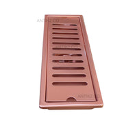 Rejilla piso Oro rosa Rectangular 40 x 10 cm