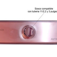Rejilla piso Oro rosa Rectangular 30 x 10 cm
