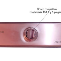 Rejilla piso Oro rosa Rectangular 60 x 10 cm