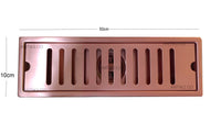 Rejilla piso Oro rosa Rectangular 50 x 10 cm
