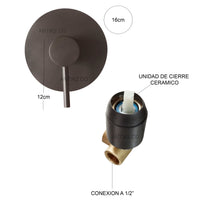 Mezclador ducha monomando + Ducha 20cm