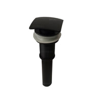 Desague push  negro cuadrado tapa cuadrada