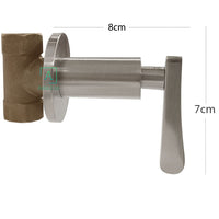 Griferia muro Wing Niquel Satín (Agua Fría)