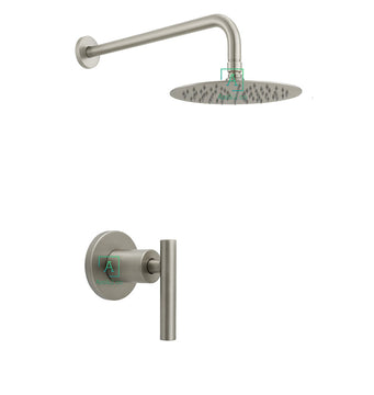 Set Registro Ducha Niquel Satin