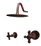 Mezclador Cobre Antiguo + Ducha 20cm