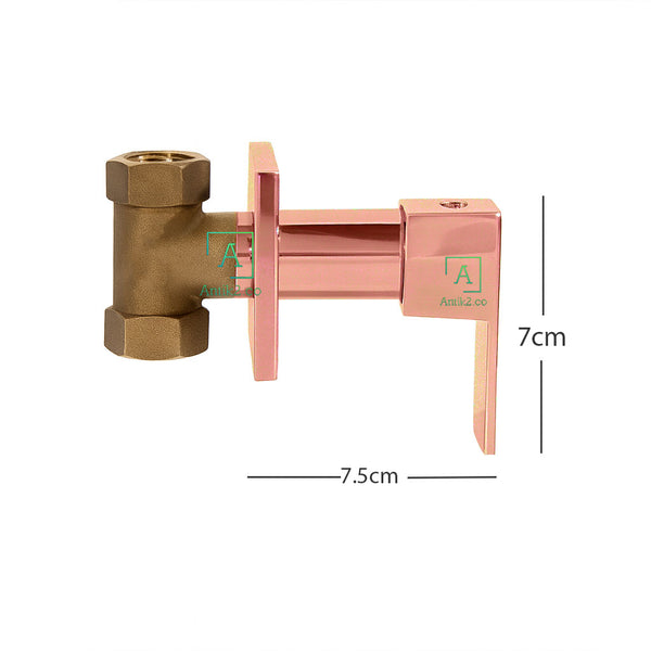 Registro Ducha Square  Oro Rosa