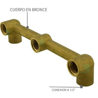 Griferia Mezclador Square Pared  Gun Gray