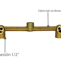 Griferia Mezclador Timote+ Ducha redonda 30cm