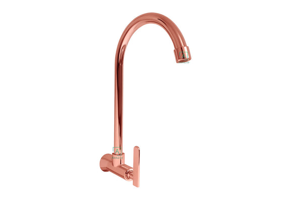 Griferia Pared  Pala Oro Rosa