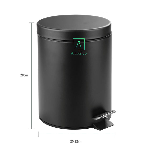 Papelera Negro Mate  5 LTS