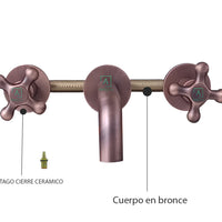Mezclador Vintage Kaly Pared cobre Antiguo