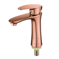 Griferia lavamanos Foglia Oro rosa (Agua fria)