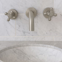 Grifería Pared Kaly Níquel Satín