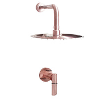 Registro ducha Palnaca Oro rosa Mate+ Ducha 25cm