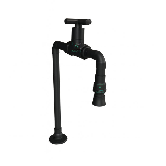 Grifería Industry  Negro Mate (Agua Fría)