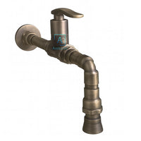 Llave  Pared Vintage Palanca  Bronce Antiguo (Agua fria)