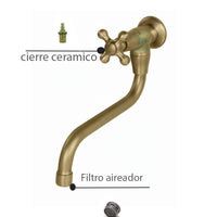 Griferia Pared  Dorado kaly  S Oro cepillado