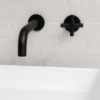 Griferia Pared Incrustar TImote Negro (Agua fria)