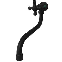 Griferia Pared Vintage Kaly Negro Mate