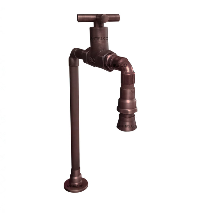 Griferia Vintage Alta Lavamanos Cobre antiguo