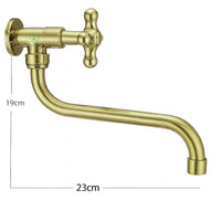 Griferia Pared  Kaly Dorado (Agua Fria)