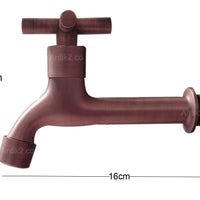 Llave pared Terminal Cruz Vintage Cobre Antiguo