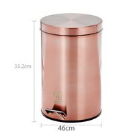 Papelera Pedal Oro rosa  7 LTS