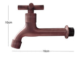 Llave pared Terminal Cruz Vintage Cobre Antiguo