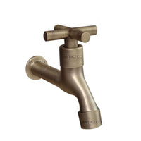 Llave  Pared Vintage Cruz Bronce Antiguo (Agua fria)